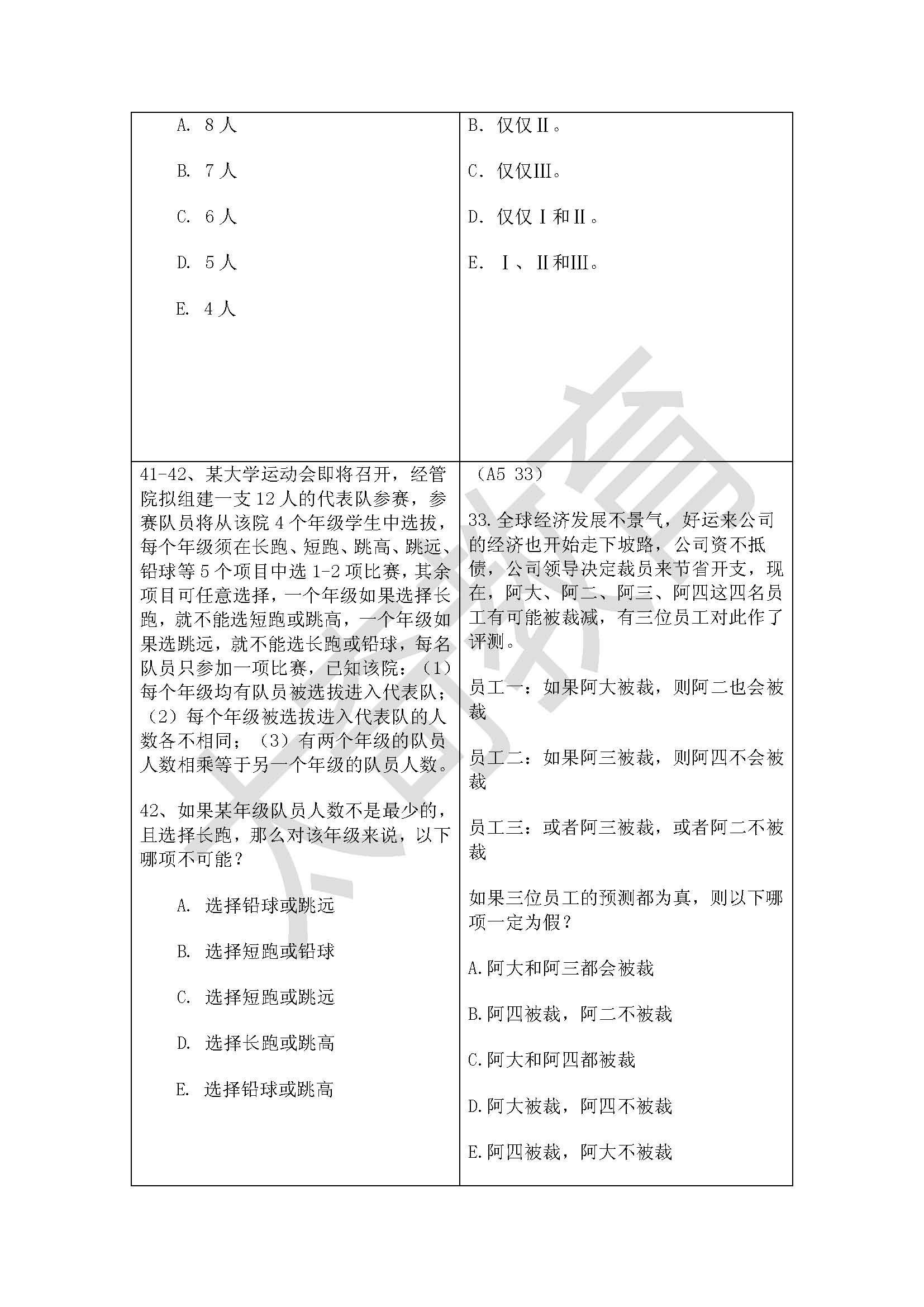 祝賀太奇2015管理類聯(lián)考邏輯直接命中44分